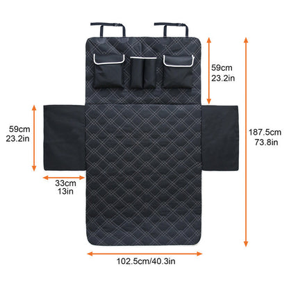 Tapis protection coffre de voiture pour chiens